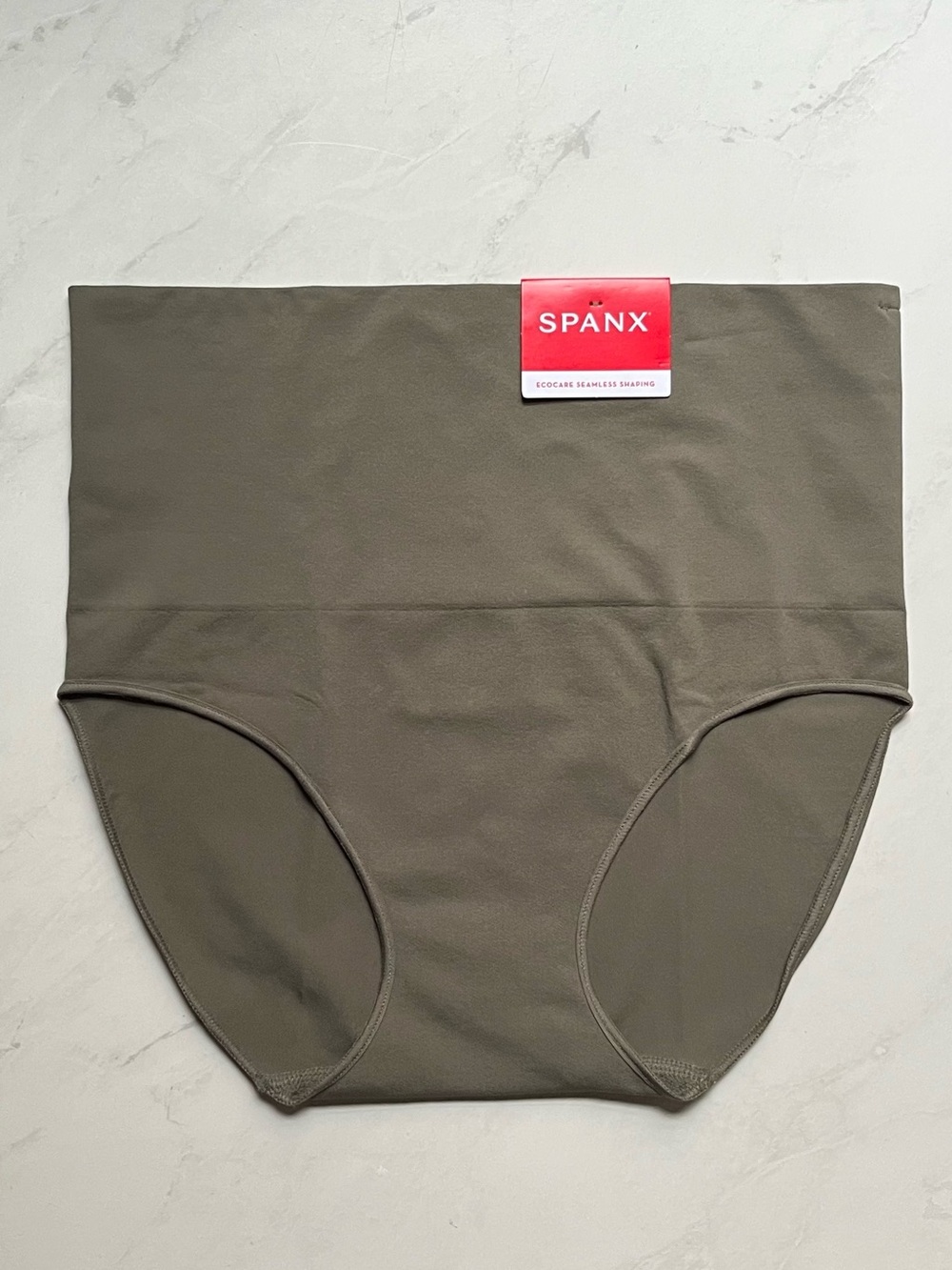 SPANX • M • Ecocare Brief Seamless Targeted Shaping Waistband Dusty Olive